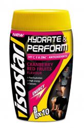 Isostar Hydrate & Perform Cranberry Red Fruits, 6 x 400g Dose